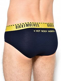 Классические брифы в стиле "плавки" Bikkembergs вбкт04787бикк Синий 2020